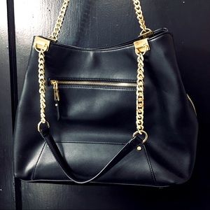 INC Purse with Gold Accents